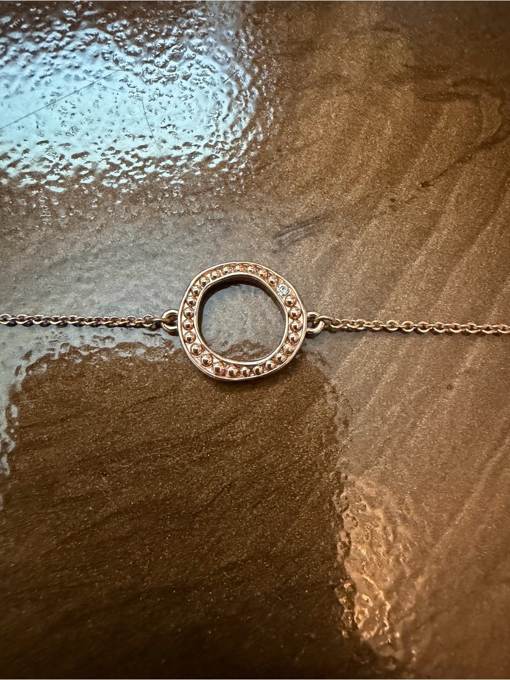 Adore by Swarovski Organic Circle bracelet in rose gold - never worn